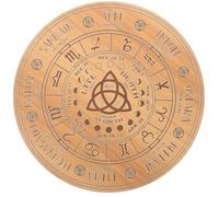 Alipis Tableau De Divination Bois Tableau Pendule Alphabet en Bois, Planche à Pendule, Accessoire de Divination de Bureau pour Les Fêtes, Atmosphère Mystérieuse