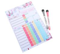 Alipis Tableau de Récompenses Réutilisable Magnétique pour Garçon Fille Organisateur Hebdomadaire de Tâches Ménagères et Comportement Accessoire Éducatif pour Discipline et Autonomie