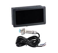 Alipis Tachymètre Numérique LED Bleu avec Capteur de Proximité Hall Npn Mesure Précise Installation Facile Compatible avec Divers Appareils Affichage et Montage Encastré