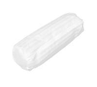 Alipis Taie Oreiller Ronde à Fermeture Éclair Doublure Amovible Confortable pour Soutien Cou Blanche