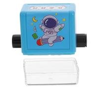 Alipis Tampon Mathématique à Rouleau pour Enseignement, Plastique Solide, Impression Nette, Taille Compacte, Encre et Boîte de Rangement, Outil Pédagogique pour Élèves et Enseignants,