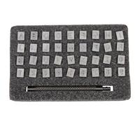 Alipis Tampons en Cuir Lettres et Chiffres 36 Pièces 65 MM en Alliage Poignée d'Estampage Kit d'Outils d'Emboutissage DIY pour Cuir Ceintures Porte-Clés et Marquage Artisanal