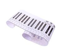 Alipis Tapis de Clavier de Piano D'entraînement Imperméable en PVC Double Face Résistant aux Déchirures avec Guide des Notes pour Débutants en Cours de Musique et Voyage