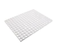 Alipis Tapis de Sol Rond à Trous pour Cage de Petit Animal, PP Blanc | Imperméable, Antidérapant, Installation Facile, Réduit les Soucis des Pattes, pour Cochons D’inde et Furets