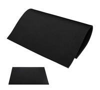 Alipis Tapis en Mousse Antidérapant Coussinet Absorbant l'eau et Isolant Thermique pour Aquarium Noir pour Fond de Réservoir et Terrarium