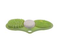 Alipis Tapis Pieds en Caoutchouc avec Ventouses Antidérapantes et Masseur Intégré, pour Gommage et Nettoyage Hommes et Femmes