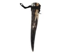 Alipis Tasse à Boire Corne Viking avec Étui Mug Artisanal Capacité pour Vin Bière et Café Décoration Rétro Médiévale