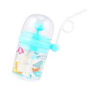 Alipis tasse d'eau cup timbale bebe travel mug gourdes pour bébé mug voyage Gourde portable bouteille d'eau gobelet en silicone biberon pour enfant Sky-blue