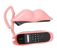 Alipis Téléphone à Lèvres Rouges Support De Téléphone Portable Pour Voiture Téléphone Téléphone à La Maison Support De Téléphone Pour Filmer Téléphone Noir Rose Résine Synthétique