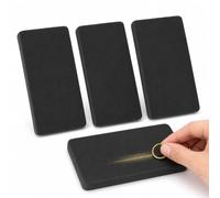Alipis Testeur Or 4 Pierres Kit de Touche Noires pour Or, Argent et Platine | Lecture visuelle des traces, format compact pour achats et revente, surface réutilisable pour bijoux, pièces et métaux nobles