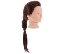 Alipis Tête De Mannequin De Coiffure Cheveux Humains Taille Standard Pour Entraînement Professionnel Étudiants En Coiffure École De Beauté Pratique Chignons Et Tresses