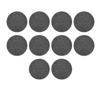 Alipis Têtes de Rechange Noires 10pcs pour Accessoires Pratiques en Abs et Émeri, Adaptées aux Callosités Dures, Kit Pédicure Professionnel Affûteur de Pieds