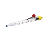 Alipis Thermomètre de Cuisine Verre pour Sucre et Sirop à Haute Température avec Clip Pratique Thermomètre Polyvalent pour Cuisson Confiserie et Pâtisserie