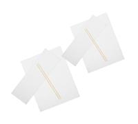 Alipis Toile de Remplacement en Toile Blanche Lot de 2 Set de Set, Design Portable en Bois Usage Polyvalent Minimaliste pour Chaise Pliante pour Salles de Jeux et Cinéma