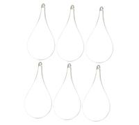 Alipis Transparent Boule Décorative en Forme De 6 Pièces Fleurs en Plastique De Qualité Alimentaire Décorations De Bal