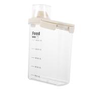 Alipis Transparent Grain Storage Cylinder Food Safe Kitchen Container For Rice Dry Beans And Spices With Reusable Plastic Design