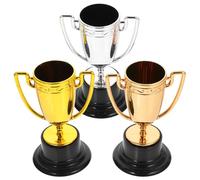 Alipis Trophées Miniatures en Plastique pour Garçon et Filles 3 Pièces, Légers et Faciles à Transporter, pour Jeux Sportifs et Décoration de Fête