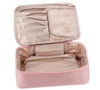 Alipis Trousse de Toilette Capacité Élevée Étanche PU Légère et Portable pour Voyage et Rangement Cosmétique Multifonctionnel Rose Grand Modèle