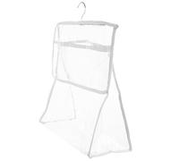 Alipis Trousse de Toilette Fermeture à Bouton Pression Imperméable Suspendue Blanc en TPU avec Coutures Renforcées et Grand Crochet, Maison ou L'hôtel