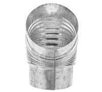 Alipis Tuyau D’Échappement en Acier Inoxydable 10 CM Coudé à 45° pour Poêle Conduit de Cheminée Métallique Spiralé Remplacement Poêle à Bois Accessoire de Cheminée Performant