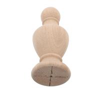 Alipis Unfinished Wooden Finial Round Solid Wood Staircase Post Cap Decorative Sphere Carved DIY Column Topper for Home and Furniture Decor