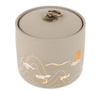 Alipis Urne Céramique pour Cendres de Chat et Petit Animal Urne Commémorative avec Couvercle Étanche Compacte pour Mémorial Animaux de Compagnie