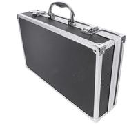 Alipis Valise de Rangement pour Microphone sans Fil, Boîtier Léger en Alliage D'aluminium Structure Multi-emplacements, Protection Mousse, pour Salle de Karaoké