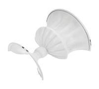 Alipis Vase Mural Vintage Blanc Demi-Mur Jardinière Rustique Suspendue Pot Floral Gain de Place pour Salon et Chambre Décoration Murale Polyvalente Style Campagne