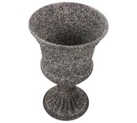 Alipis Vase Vieilli en Fer Robuste Grosse Urne Jardinière Vintage pour Décoration Intérieure et Extérieure Pot à Fleurs Style Campagne pour Balcon Porche et Mariage Cache-Pot
