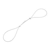 Alipis Verrou de Câble pour Rideau à Double Acier Inoxydable Réglable Kit de Câble Gainé avec Fil Plastique Système de Suspension Robuste pour Fixation Rideaux et Stores