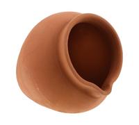 Alipis Vintage Ceramic Water Fountain Jar Small Clay Pot for Garden Courtyard Outdoor Decor with Circulating Water and Plant-Friendly Open Design