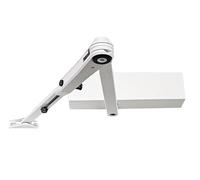 ALIRANTA GEZE TS 2000 V BC Blanc Ferme-porte pour portes à un vantail jusqu'à 1250 mm de largeur avec barre de blocage marche/arrêt 102447 et plaque de montage/kit 3 en 1, GDC-WHITE-FIX-2000