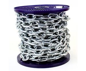 Ali's DIY Chaîne robuste en acier galvanisé à chaud avec bobine complète et longueurs de coupe personnalisées disponibles (3 mètre)