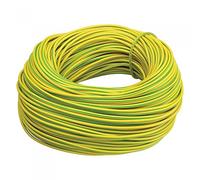 Ali's DIY Gaine électrique en PVC jaune/vert - 2 mm - 1 mètre de longueur de coupe sur mesure