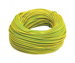 Ali's DIY Gaine électrique en PVC jaune/vert - 2 mm - 1 mètre de longueur de coupe sur mesure