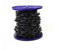 Ali's DIY JBP Chaîne robuste en acier plaqué noir de jais 4 mm - 3 metre Longueur de coupe personnalisée