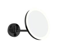 Aliseo LED MY miroir cosmétique éclairé avec bras pivotant, noir mat