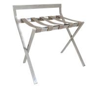 Aliseo Porte-bagages en acier inoxydable, articulée en chrome avec dos