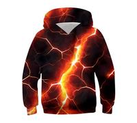 ALISISTER Garçons Filles blitz Hoodie Sweatshirt Kids fun Print Hoodie manches longues Sweatshirt TOP M