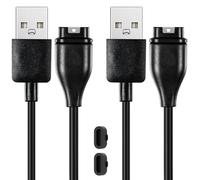 Alisitina Chargeur pour Garmin Forerunner 45 55 165 245 255 255S 265 745 935 945 955 965, câble de charge de rechange avec port de charge et bouchon anti-poussière (lot de 2)