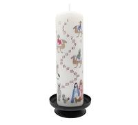 Alison Gardiner Bougie pilier de l'Avent en cire de Noël 50 heures de combustion 4,5 x 25,5 cm