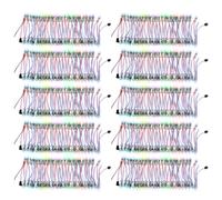 ALITOVE 500 pcs WS2811 12mm Diffusé Digital RGB Pixel Module de pixels à LED individuellement adressable pour écran LED, panneau publicitaire extérieur, panneau publicitaire IP68 étanche DC 5V