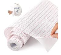 Alitree Papier Transfert Vinyle for,transfert avec grille d'alignement, Papier Transfert Vinyle for Cricut, Silhouette Cameo, Fenêtres et Autocollants, Gobelets (30.5cmx5m)