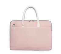 Aliuciku 13,3 14 15,6 Pouces Imperméable Sacoche De Protection Ordinateur Portable Sac À Bandoulière avec Bandoulière (Color : Pink, Size : 13.3-14 inch)