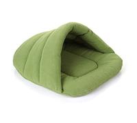 Aliuciku Hiver Chaud Pantoufles Style Chien Lit Pet Chien Maison Belle Doux Convient Chat Chien Lit Maison pour Animaux Coussin (Color : Green, Size : M)