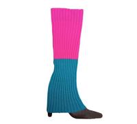 Aliuciku Jambières pour Femmes, Jambières Tricotées Arc-en-Ciel Jambières d'hiver pour Le Ballet Le Patinage(A-01)