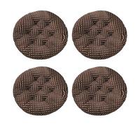 Aliuciku Lot de 4 Coussins Rembourrés, Epais Doux Coussin de Siège Ronds pour Chaise de Jardin Salle à Manger Chaise de Bureau(B-20,40x40cm)