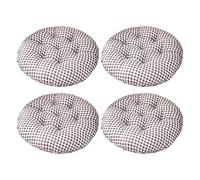 Aliuciku Lot de 4 Coussins Rembourrés, Epais Doux Coussin de Siège Ronds pour Chaise de Jardin Salle à Manger Chaise de Bureau(B-8,40x40cm)