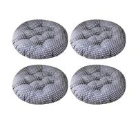 Aliuciku Lot de 4 Coussins Rembourrés, Epais Doux Coussin de Siège Ronds pour Chaise de Jardin Salle à Manger Chaise de Bureau(B-6,40x40cm)