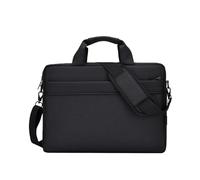 Aliuciku Sacoche Ordinateur Protable Sac À Bandoulière 14.1 15.6 16.1 Pouces Femme Homme Sacoche pour Laptop PC Documents Sac d'affaires (Color : Black, Size : 14.1 inch)
